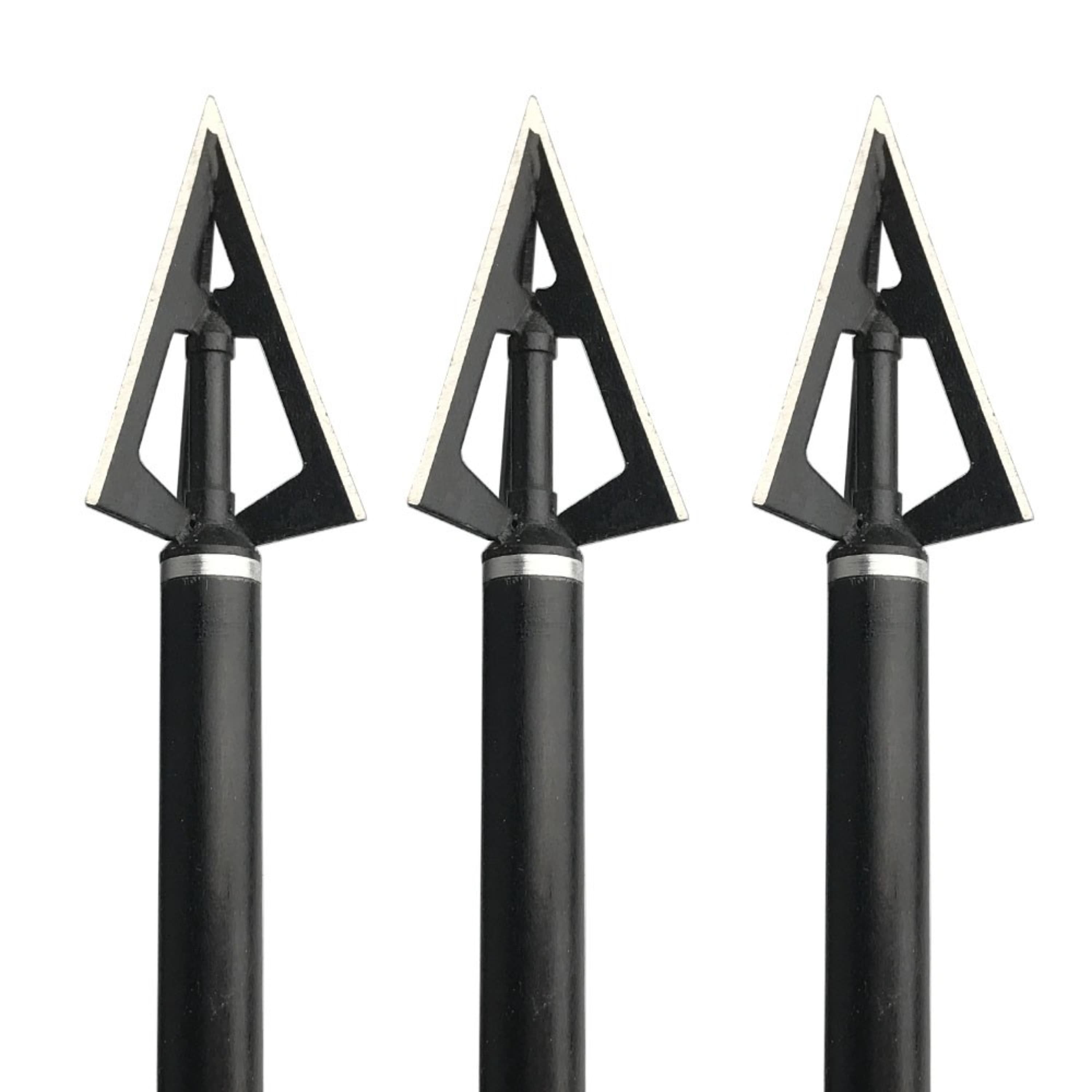 Archery 3 Blade Arrowheads Broadheads 100 Grain Broadheads