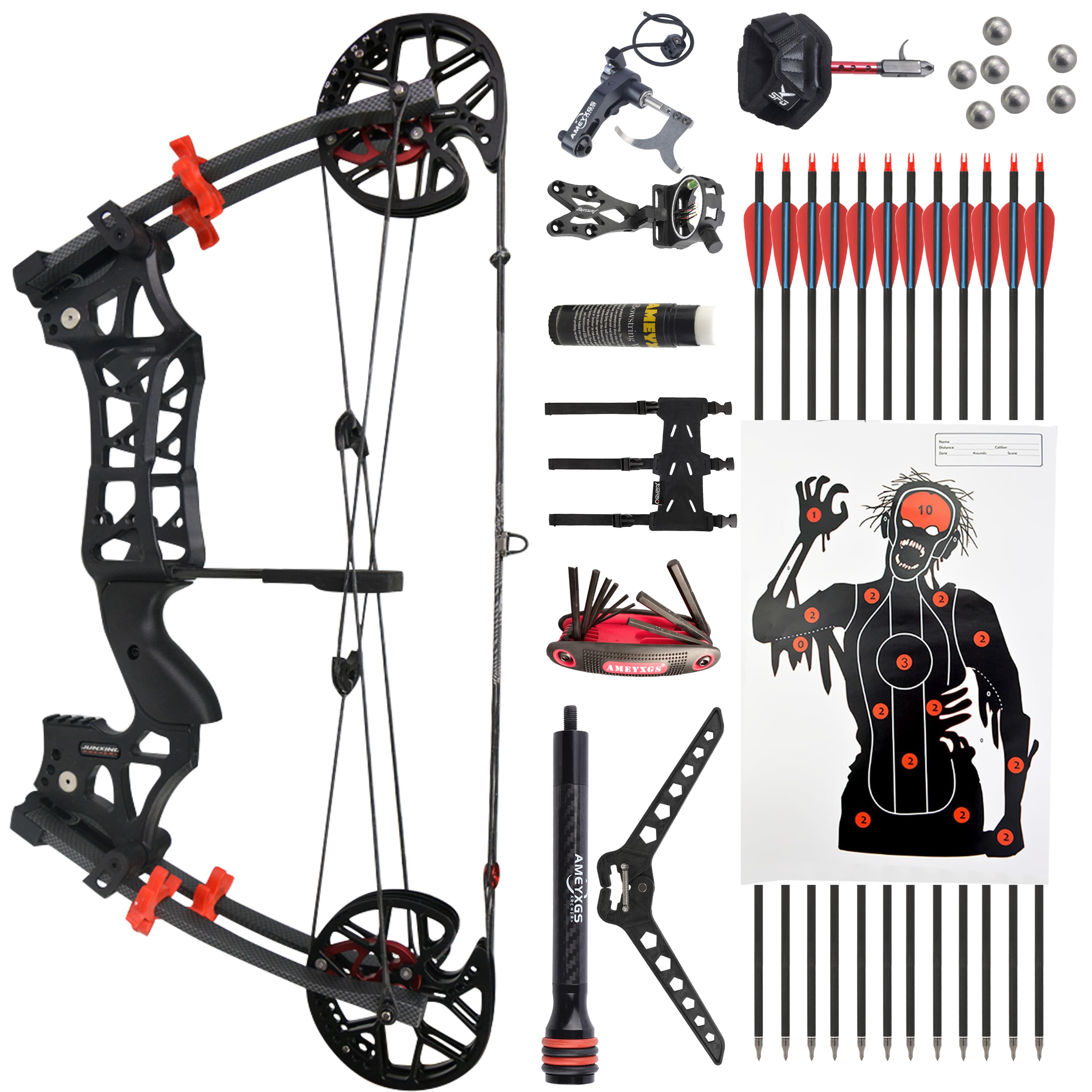 30-60lbs Dual -ues Compound Bow RH/LH Archery