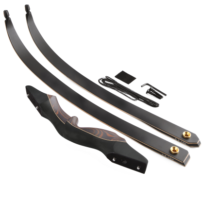 60-Inch Takedown Recurve Bow (50/55/60 lbs) with Complete Accessory Set