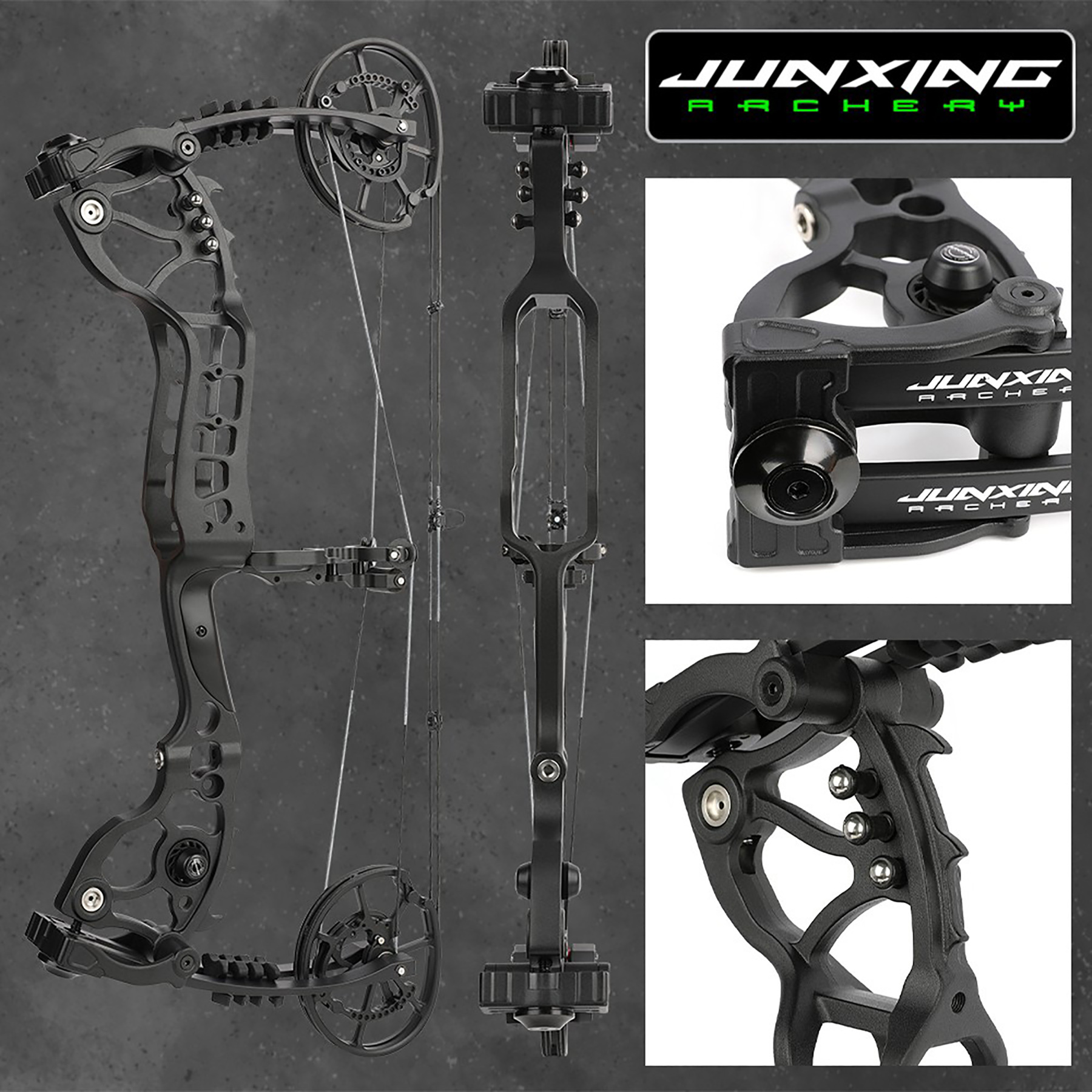 JUNXING 30-70lbs Target Compound Bow Kit Hunting Archery