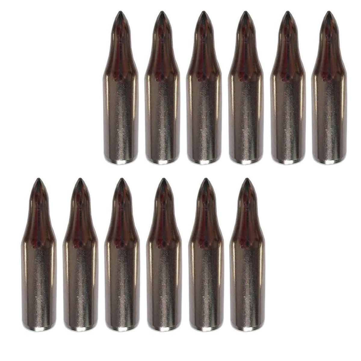 12Pcs Archery Field Point for Wooden Arrows