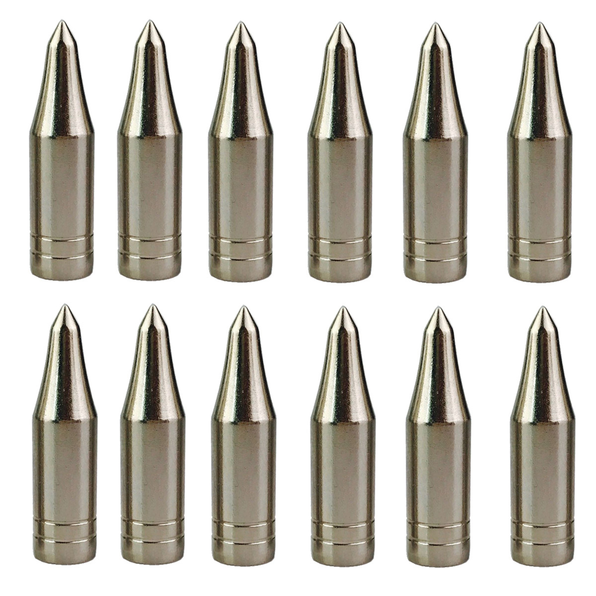12Pcs Archery Field Point for Wooden Arrows