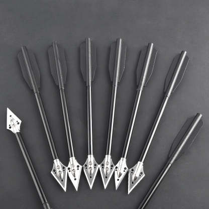 🎯12pcs Aluminum Crossbow Arrows Archery Hunting Bowfish-AMEYXGS Archery