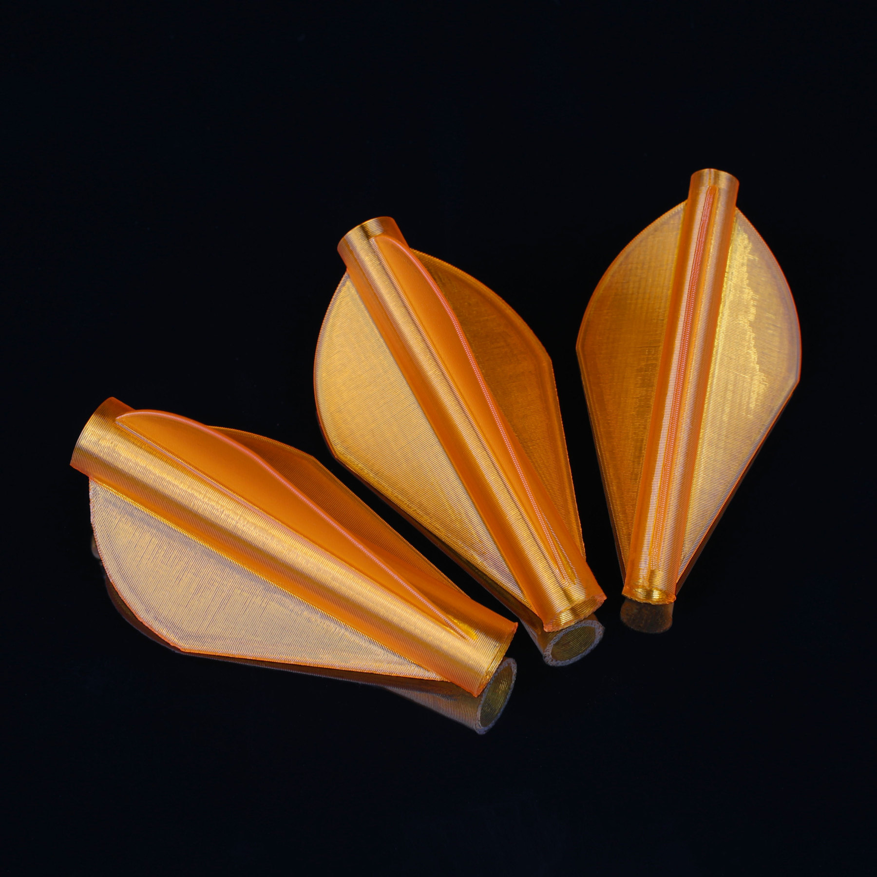 12pcs Archery Fletching TPE one-Piece Quickfletch Vanes