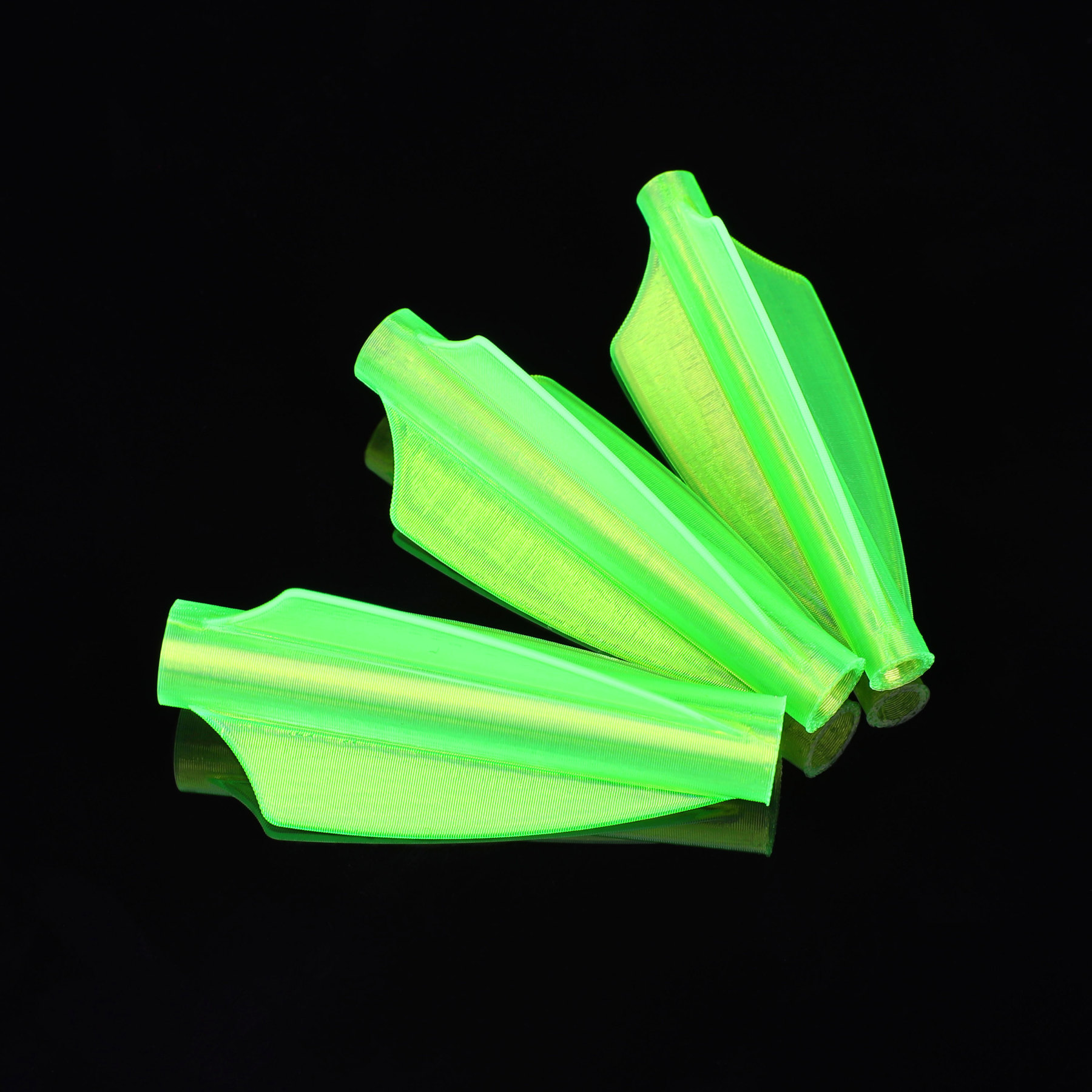 12pcs Archery Fletching TPE one-Piece Quickfletch Vanes