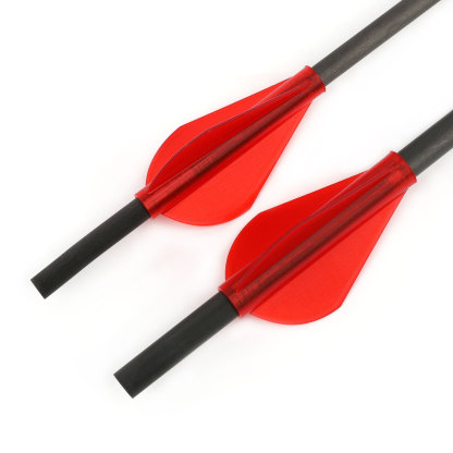 12pcs Archery Fletching TPE one-Piece Quickfletch Vanes