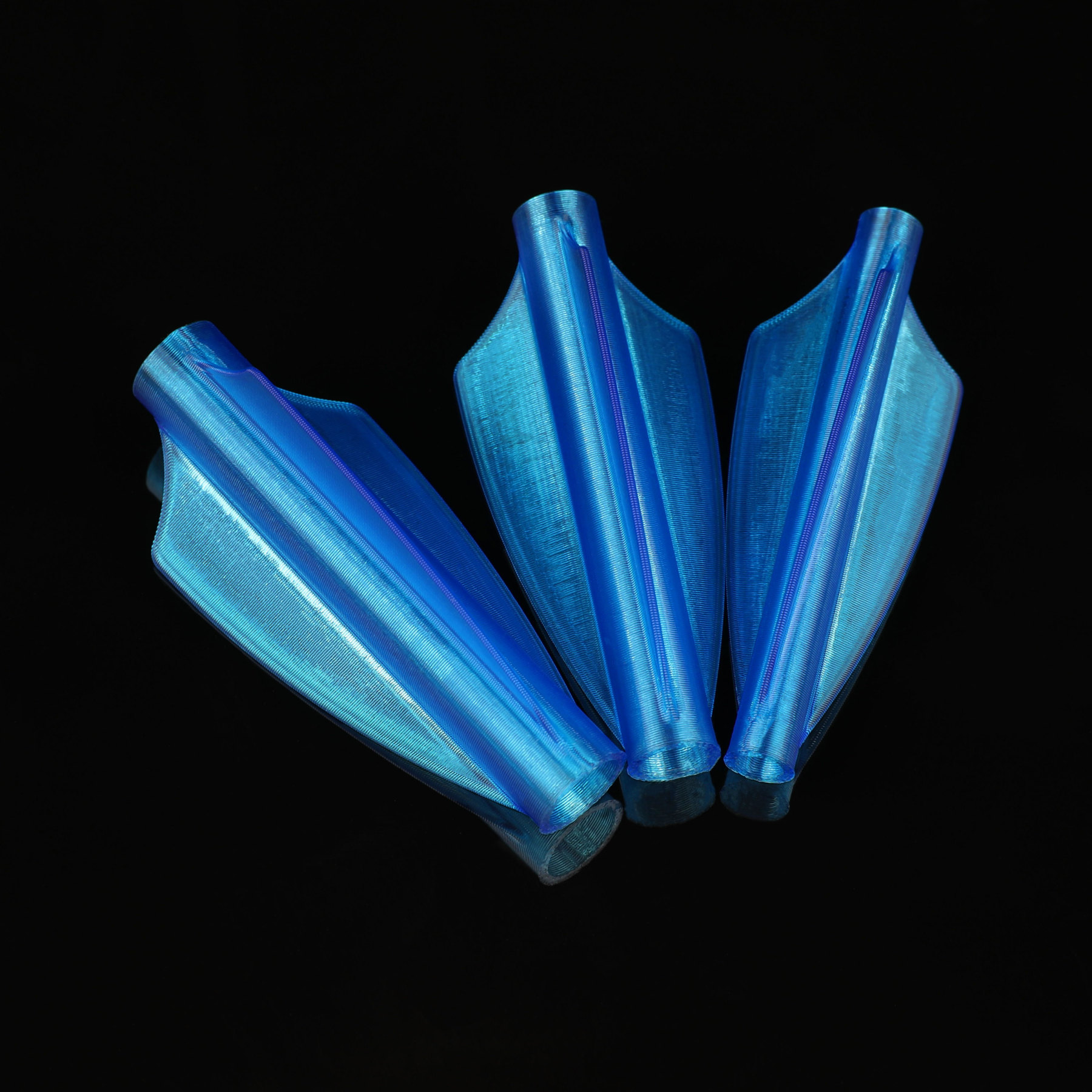 12pcs Archery Fletching TPE one-Piece Quickfletch Vanes