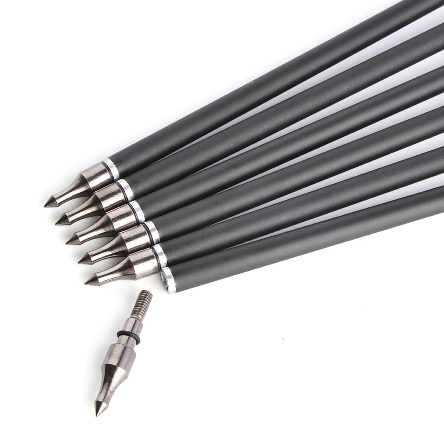 12x SP500 Carbon Arrows 4" Natural Feathers 30"  Archery Hunting