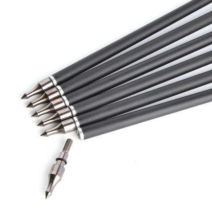 12x SP500 Carbon Arrows 4" Natural Feathers 30"  Archery Hunting