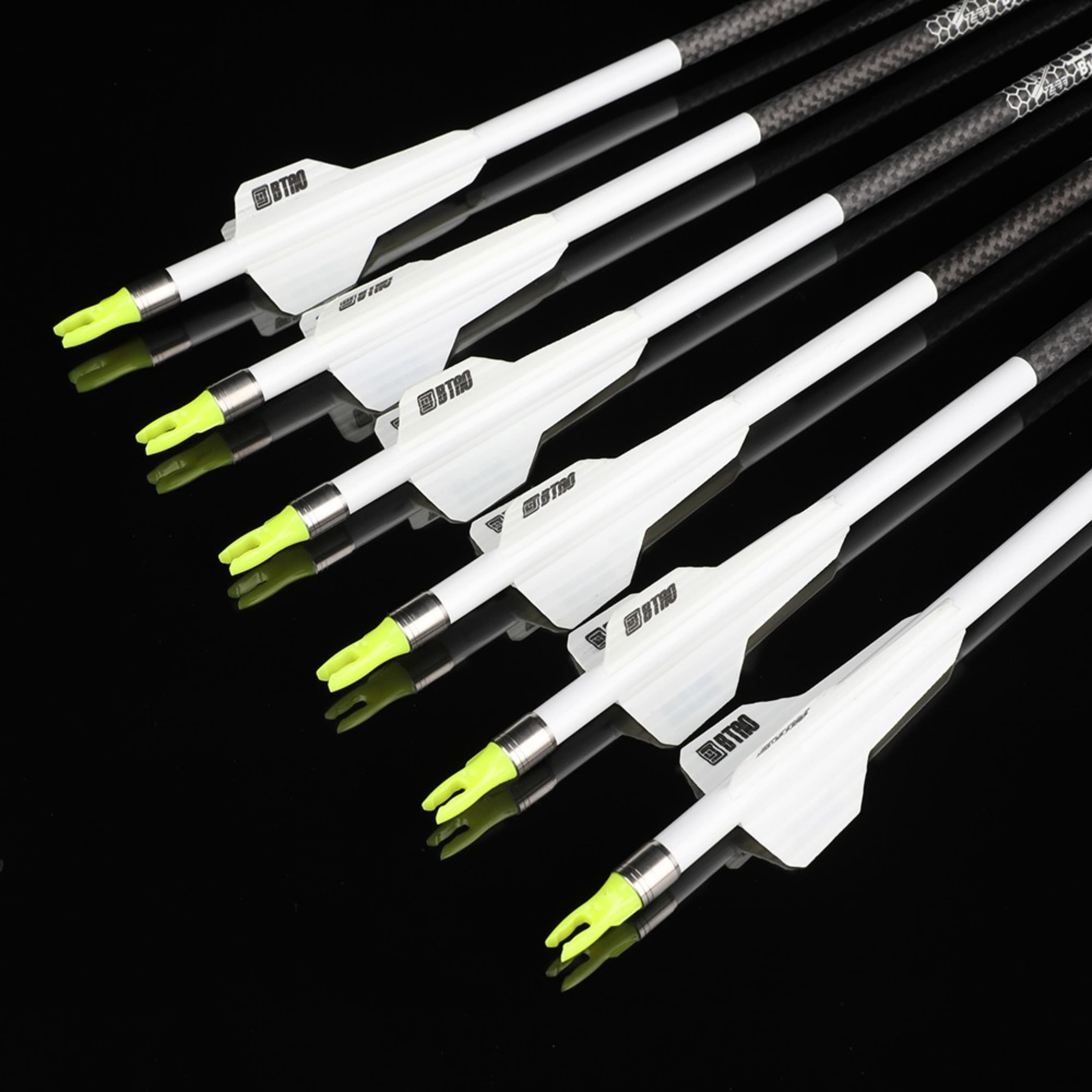 2.5" Rubber Arrow Vanes Archery Fletching Accessory (50pcs)