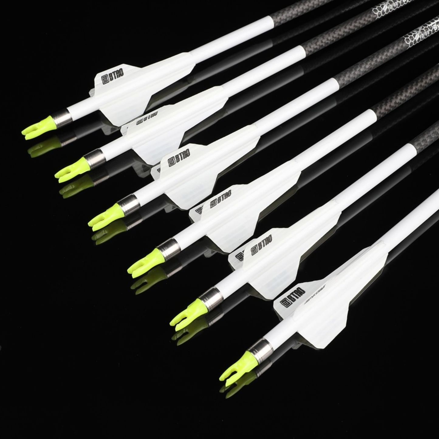 2.5" Rubber Arrow Vanes Archery Fletching Accessory (50pcs)