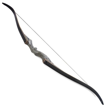 Black Hunter Wooden Recurve Takedown Bow for Adults