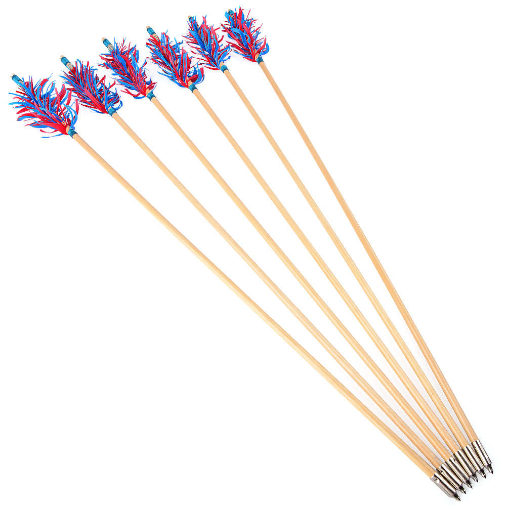 🎯DIY Handmade Archery Flu-Flu Wooden Arrows-AMEYXGS Archery