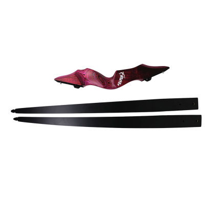 25-60lbs Recurve Bow Kit 60" Wooden Takedown Split Bow