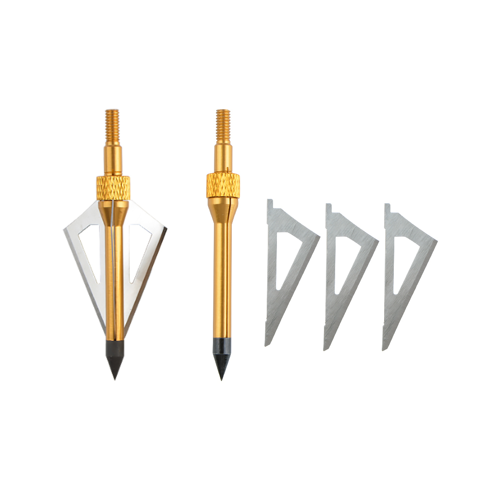 AMEYXGS Tin Box with Foam 6 Arrowheads and Arrow Box (Silver)