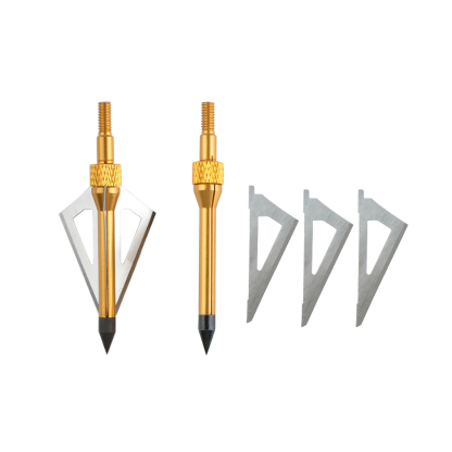 AMEYXGS Tin Box with Foam 6 Arrowheads and Arrow Box (Silver)