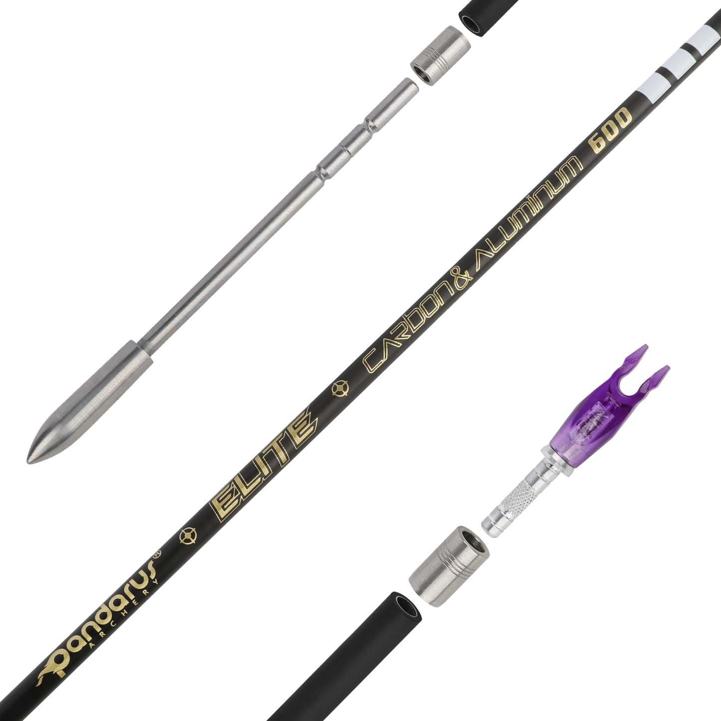 🎯PANDARUS ELITE 3.2mm Carbon & Aluminum Target Arrows ± 0.001-AMEYXGS Archery