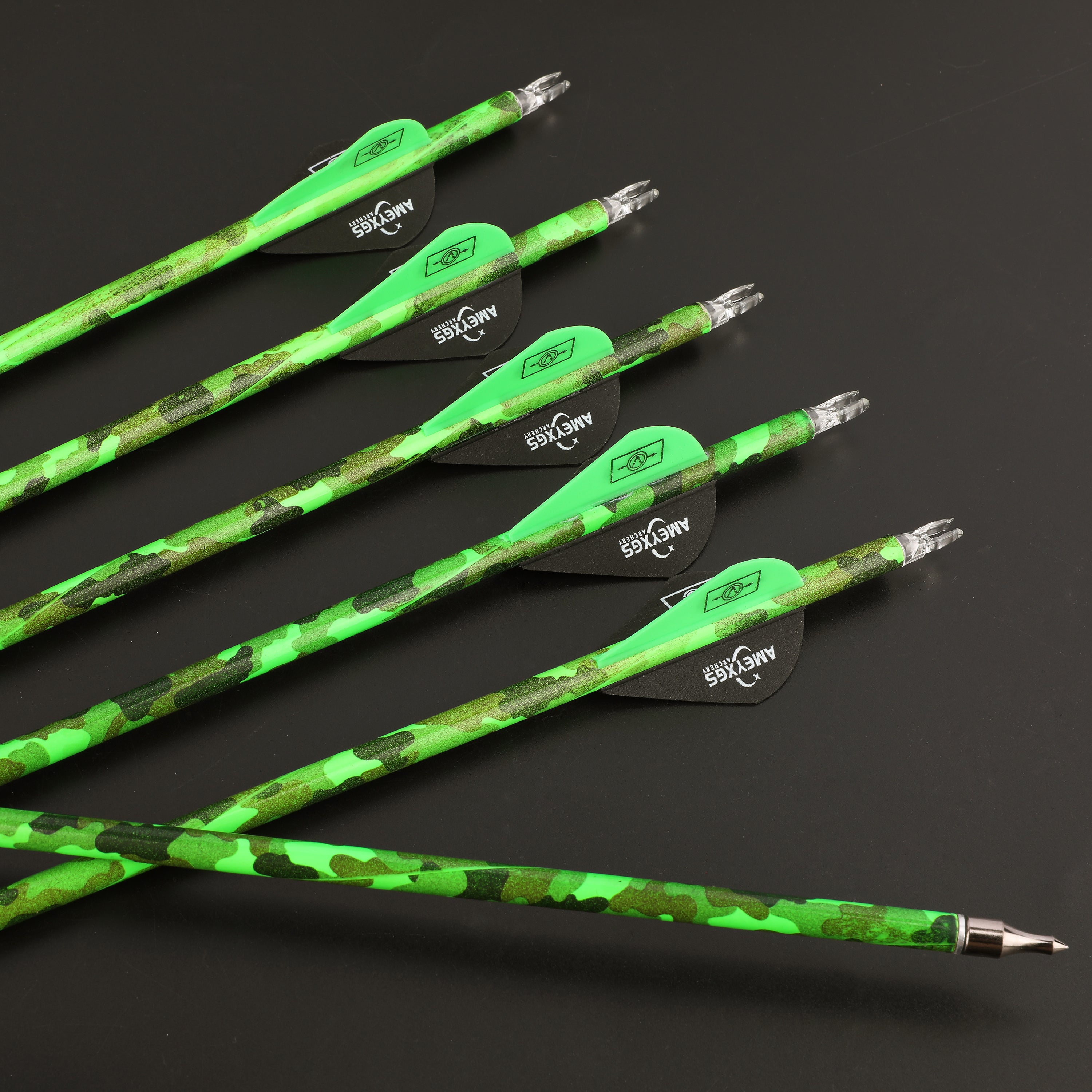 Camo Carbon Arrows Archery for Compound Recurve Bow – AMEYXGS Archery