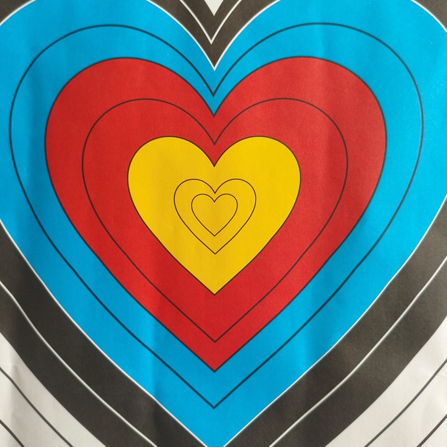 40cm Heart Archery Target Paper Durable Shooting Practice
