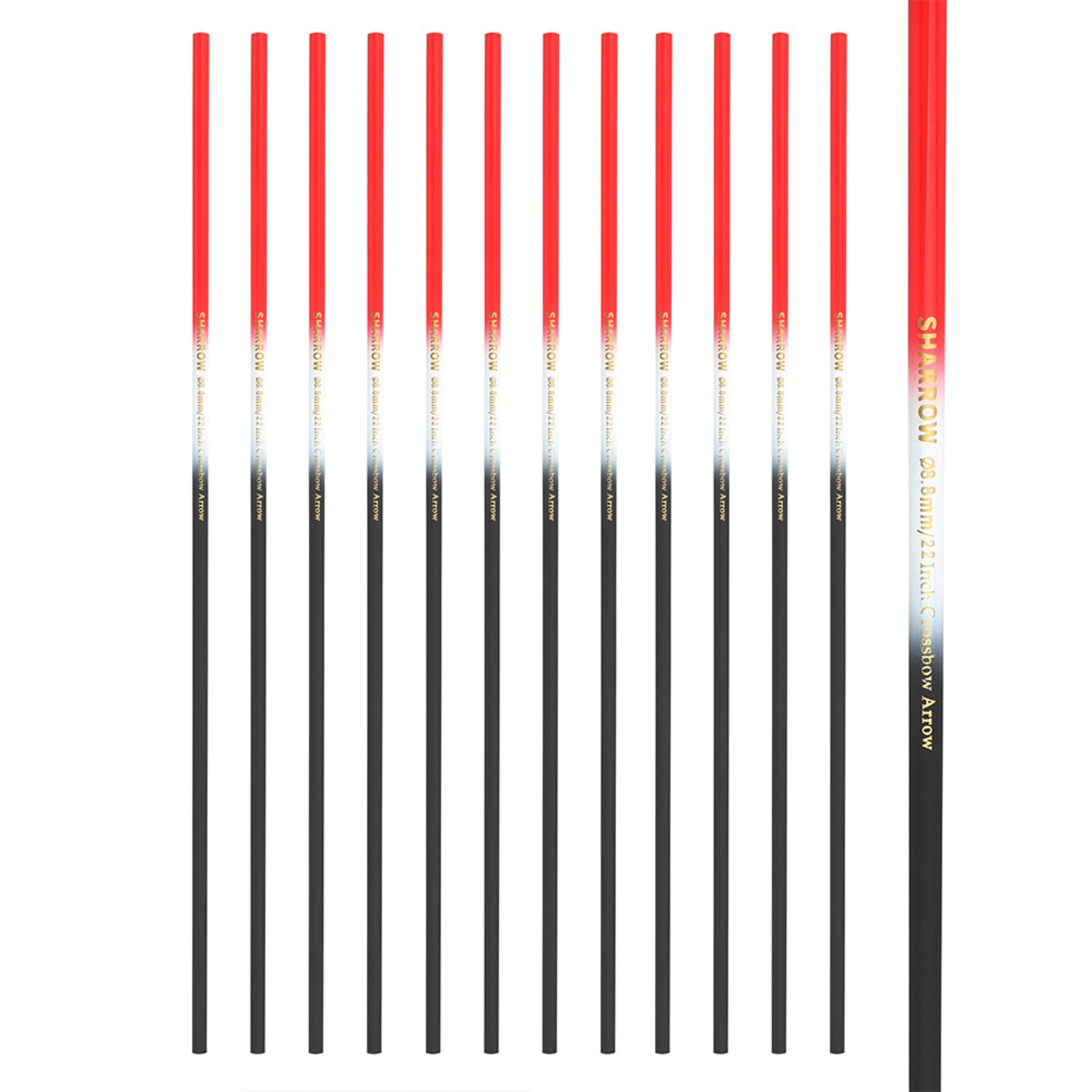 Crossbow Bolts Carbon Hunting Arrows Shaft (12 Pack)