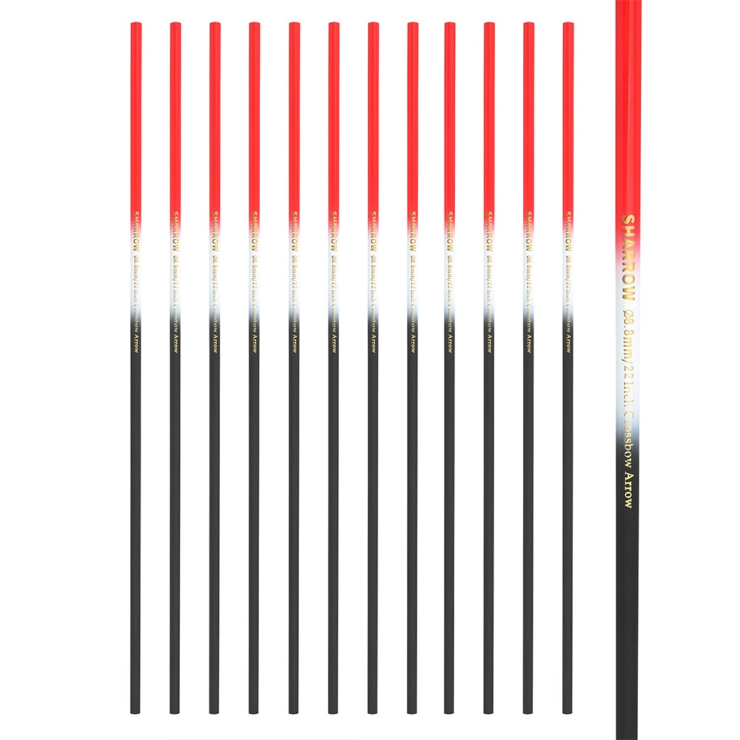 Crossbow Bolts Carbon Hunting Arrows Shaft (12 Pack)