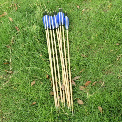 🎯Traditional Archery Handmade Wood Arrows for Longbow Practice-AMEYXGS Archery