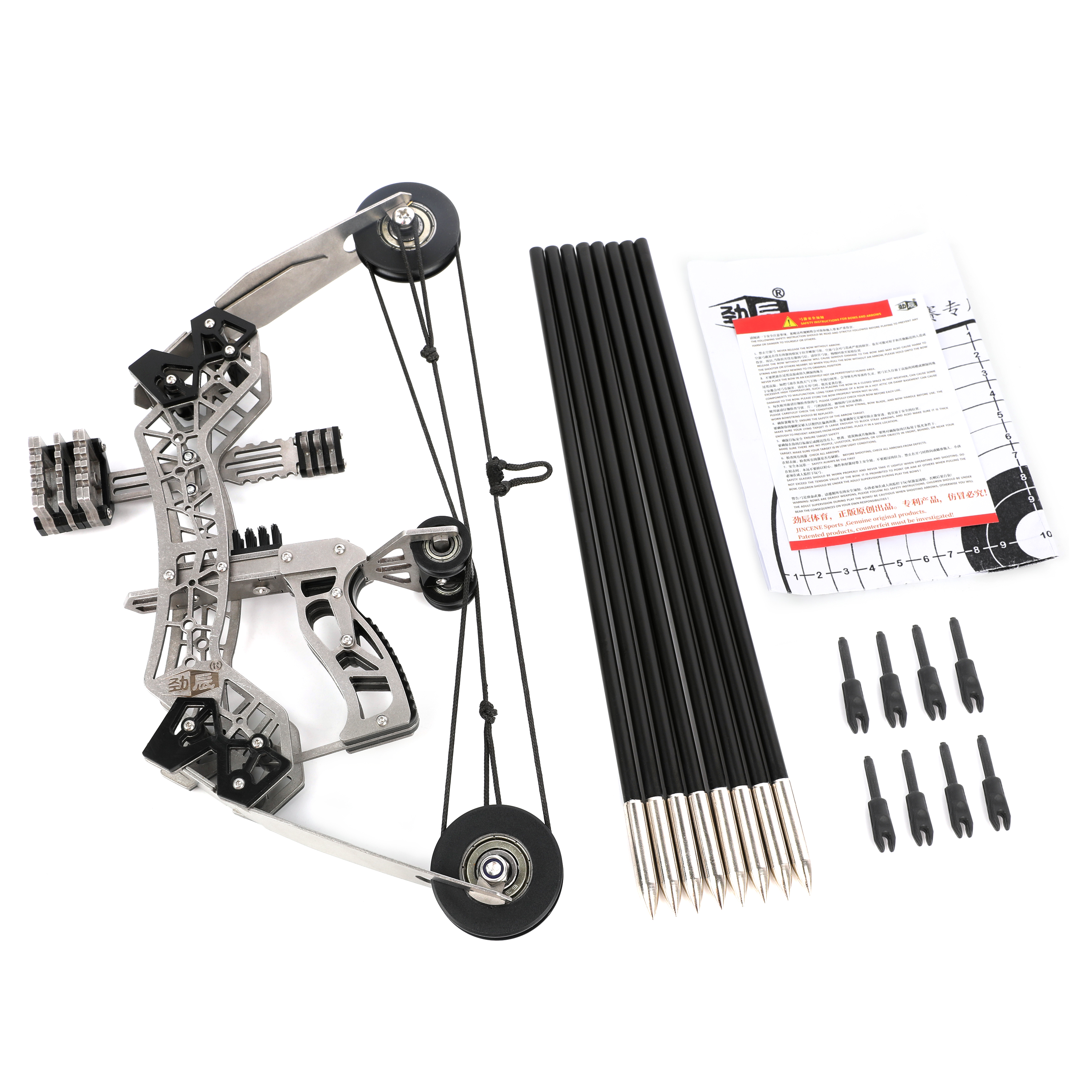 Mini Compound Bow with Arrows Shooting Target