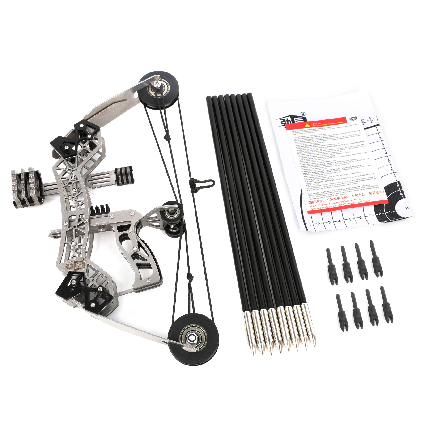 Mini Compound Bow with Arrows Shooting Target