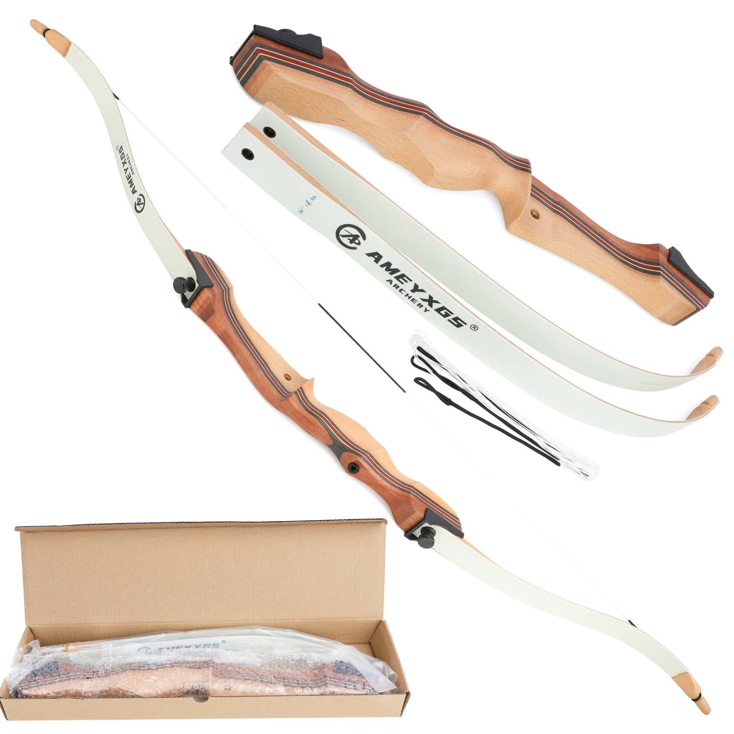 🎯Archery 68'' 54'' 48'' Takedown Recurve Bow 10-20lbs Adult-AMEYXGS Archery