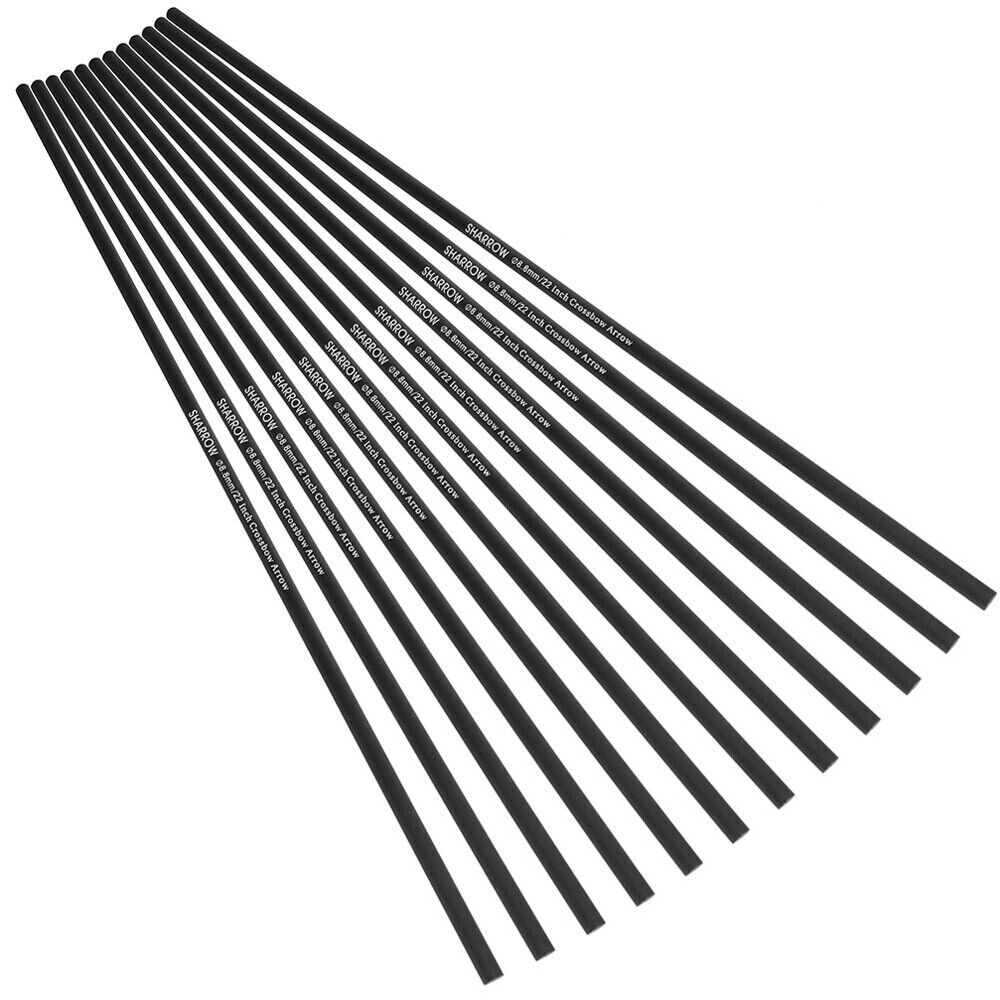 Crossbow Bolts Carbon Hunting Arrows Shaft (12 Pack)