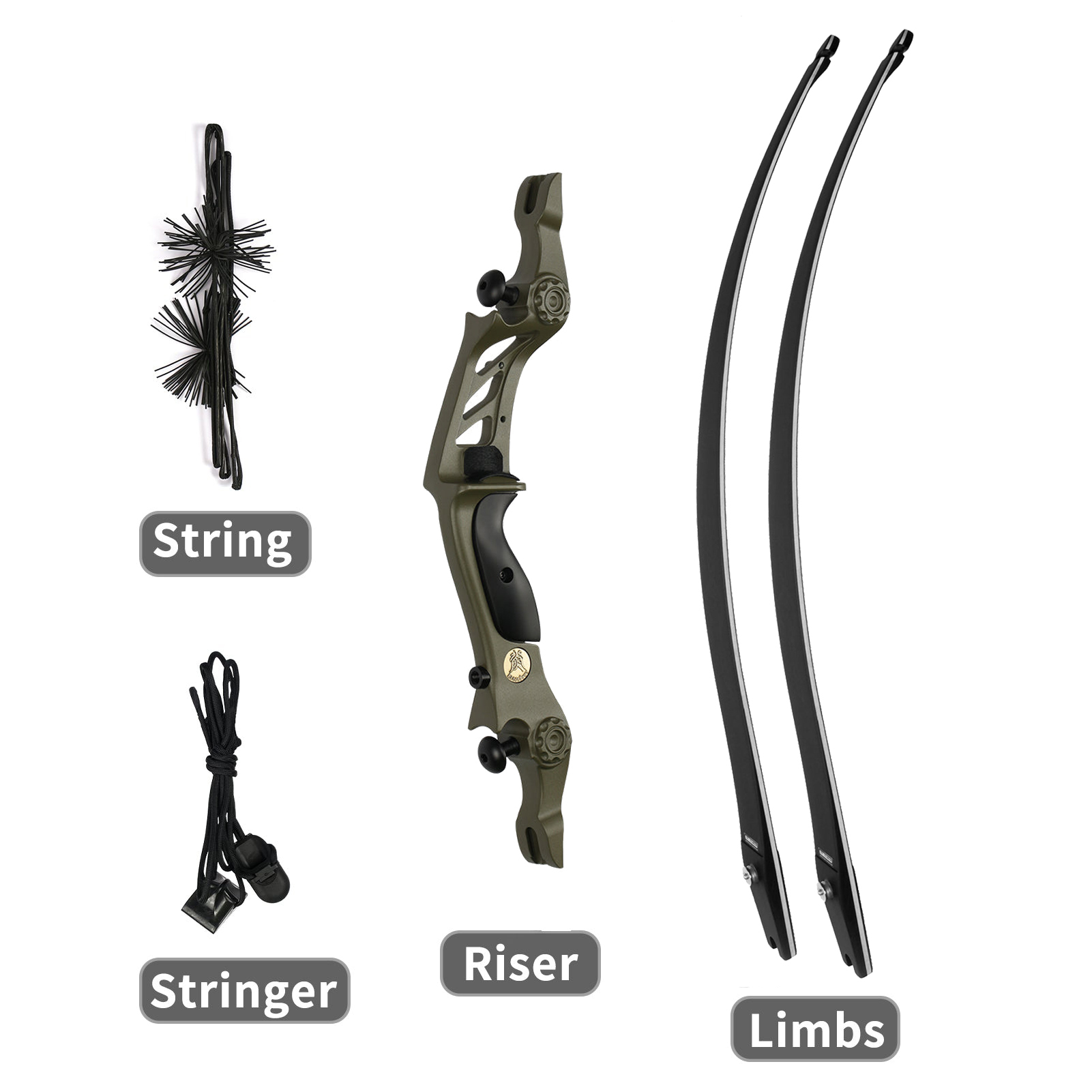 BOSEN HORN ILF Archery Recurve Bow Traditional Longbow