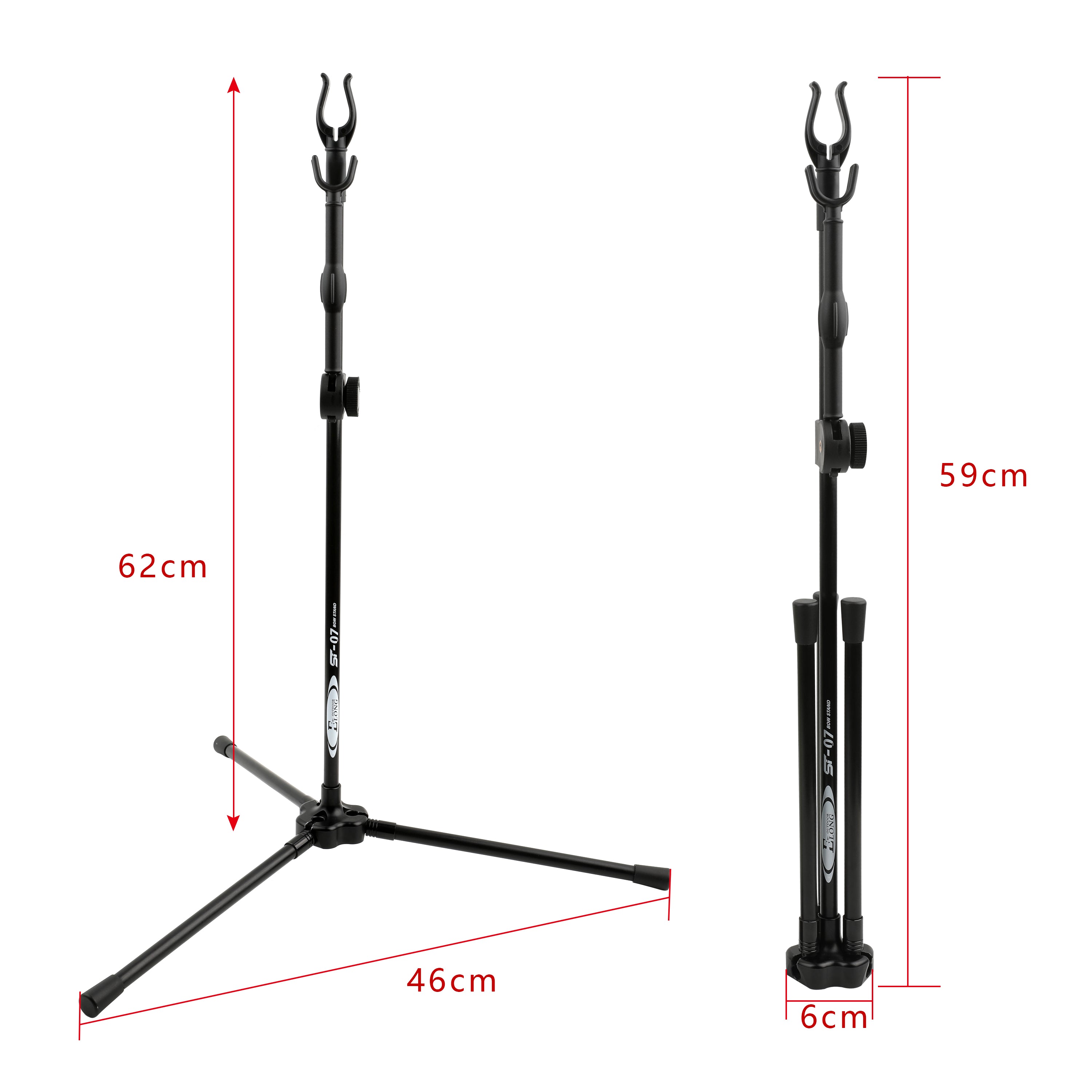 🎯Archery Recureve Bowstand Rack Holder with Side Arm Foldable Bracket-AMEYXGS Archery