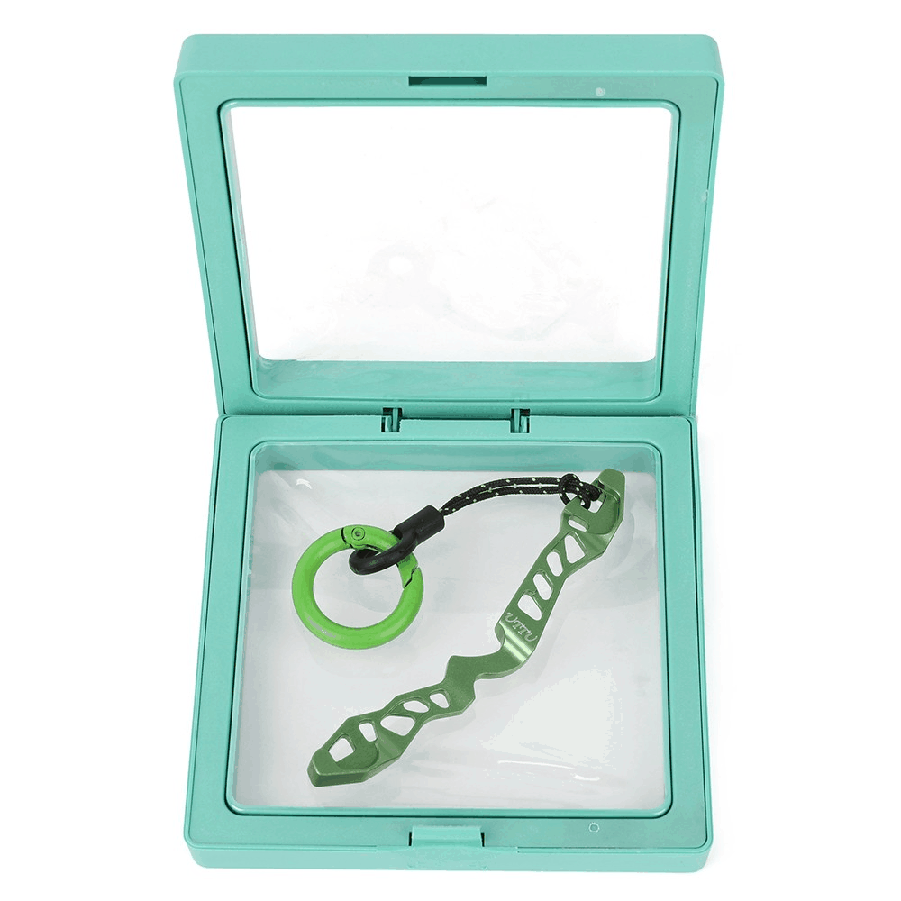 Mini Recurve Bow Riser Keychain Archery Aluminum Keyring