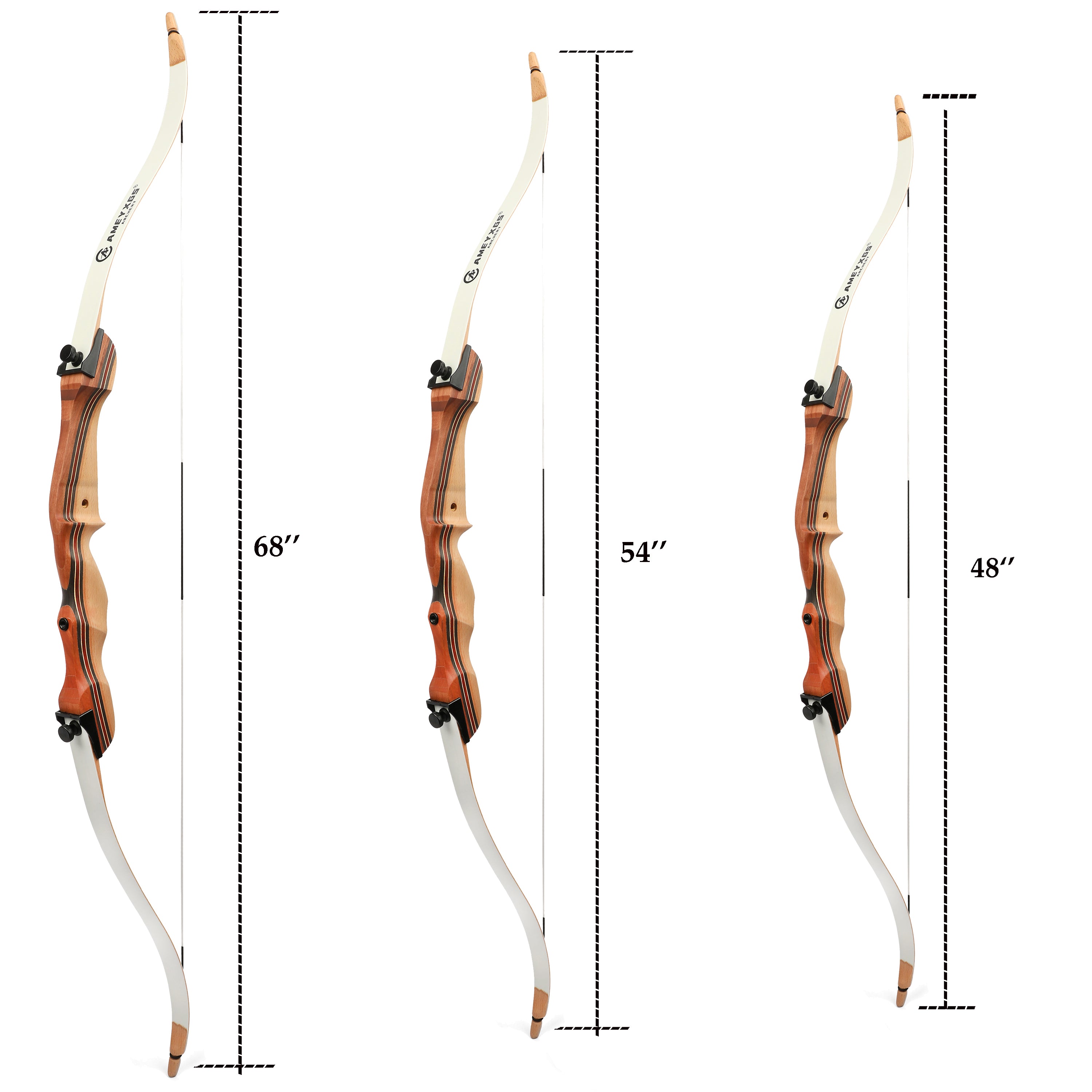 🎯Archery 68'' 54'' 48'' Takedown Recurve Bow 10-20lbs Adult-AMEYXGS Archery