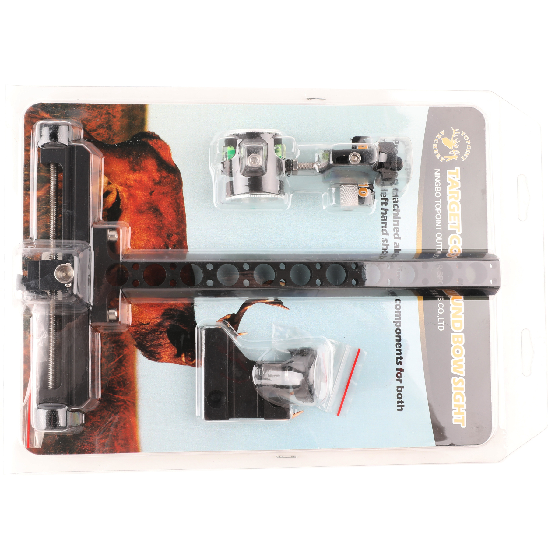 TOPPOINT TP8510 Compound Bow Sight CNC Aluminum 0.059" Fiber Optic