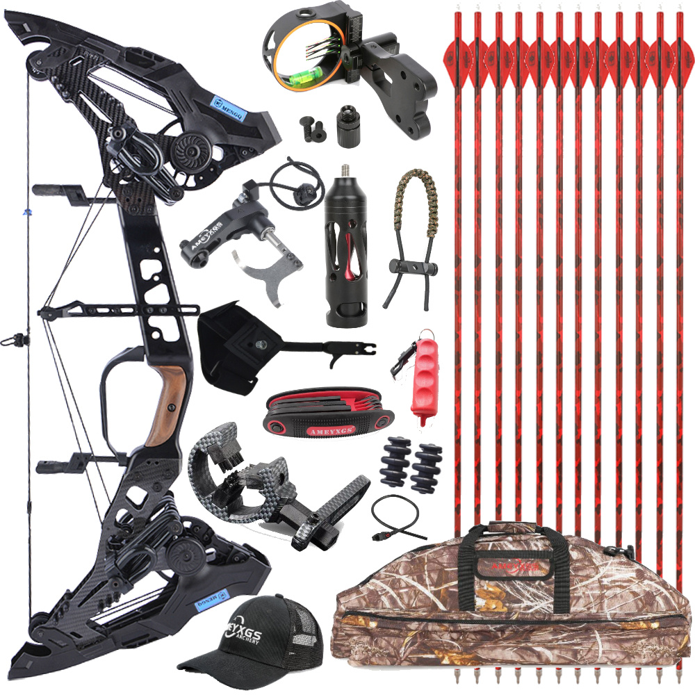 Compound Bow Hunting Competition Professional Bow Kit 21.5-60lbs