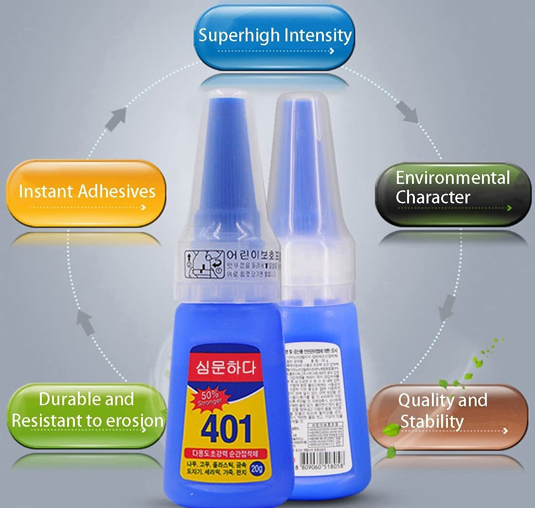 401 Adhesive Super Glue Archery School Maintenance Plastic Metal