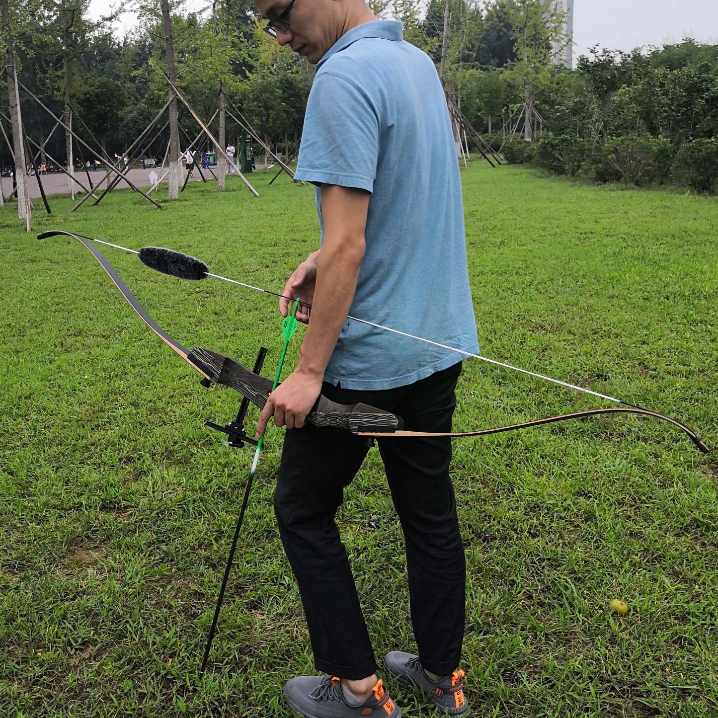 🎯AMEYXGS Archery 62'' Takedown Wooden Recurve Bow Target-AMEYXGS Archery