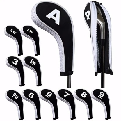  Golf Club Cover 12X Set Driver Head Cover Long Neck Design