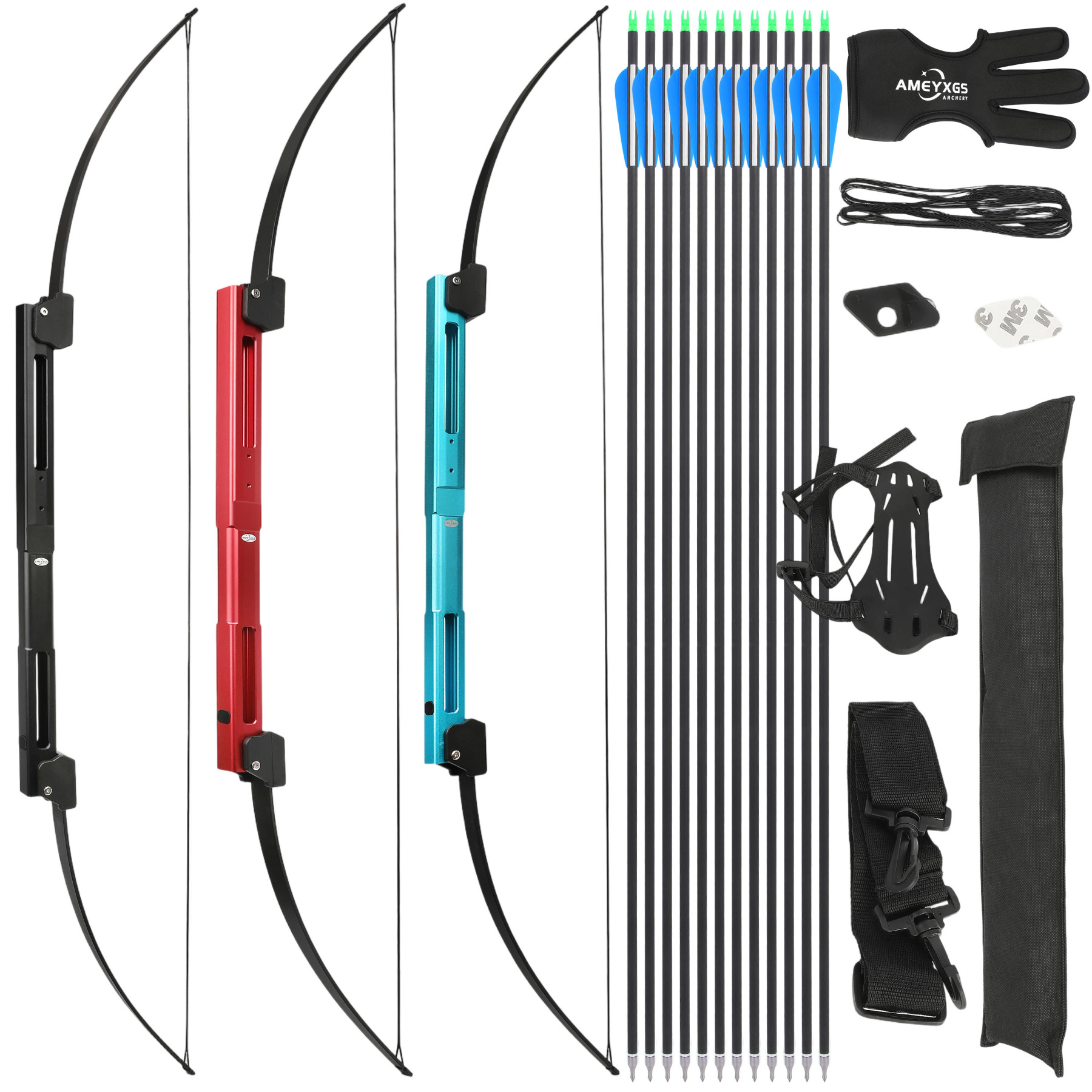 Archery Tactical Folding Survival Recurve Bow Left /Right Hand 35-40lbs