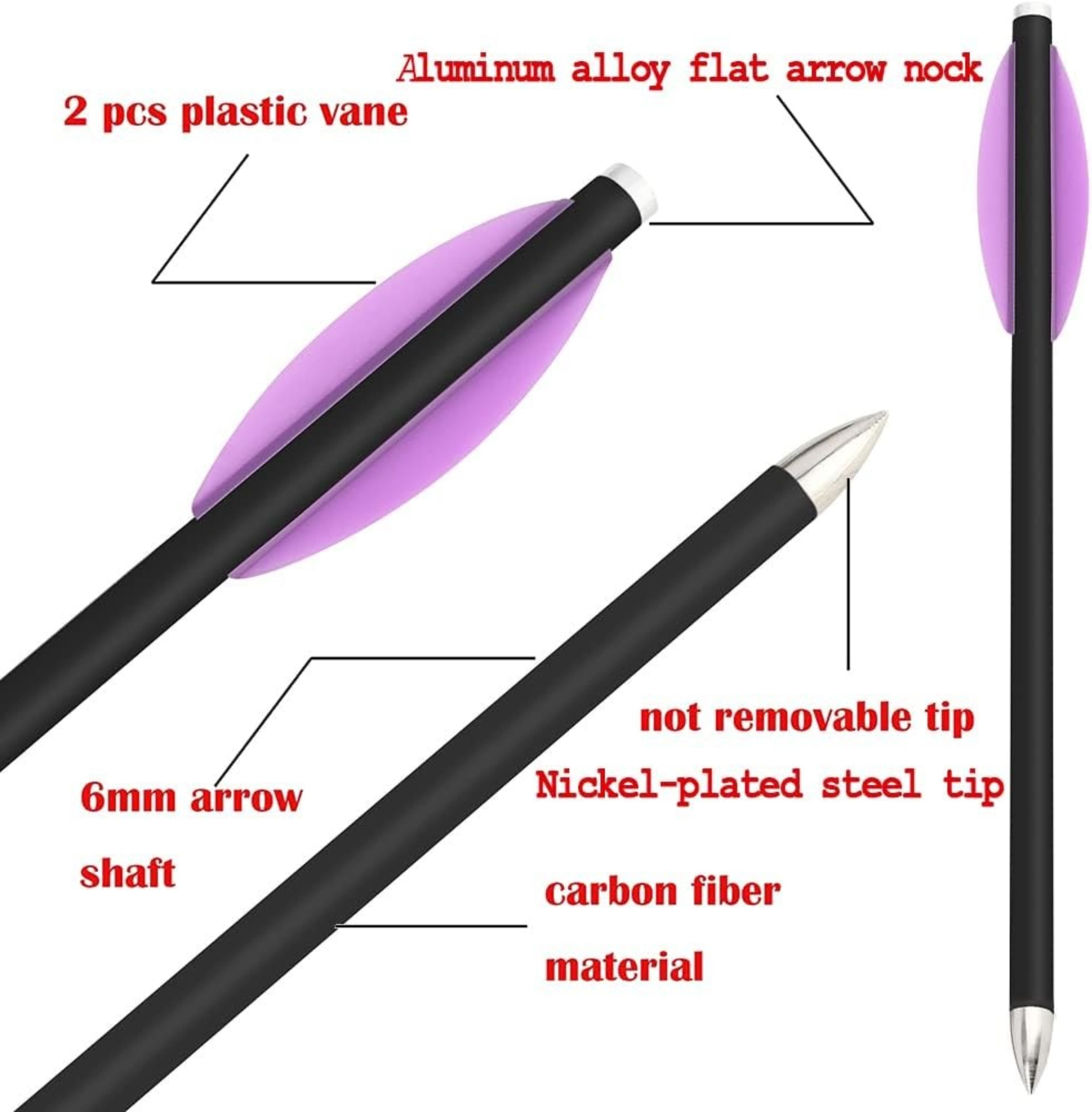 6.3" Crossbow Bolts Mini Carbon Arrow 4.2 mm Hunting Archery