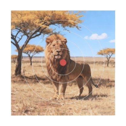 Archery Shooting Target Paper Durable Animal Field Face 40x40cm