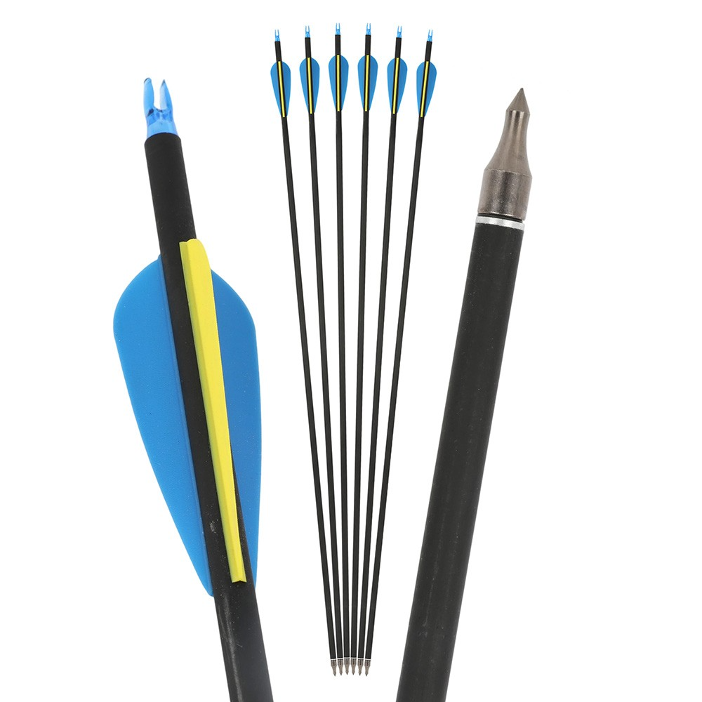 30" Spine 500 Carbon Arrows Adjustable Nock 12pcs