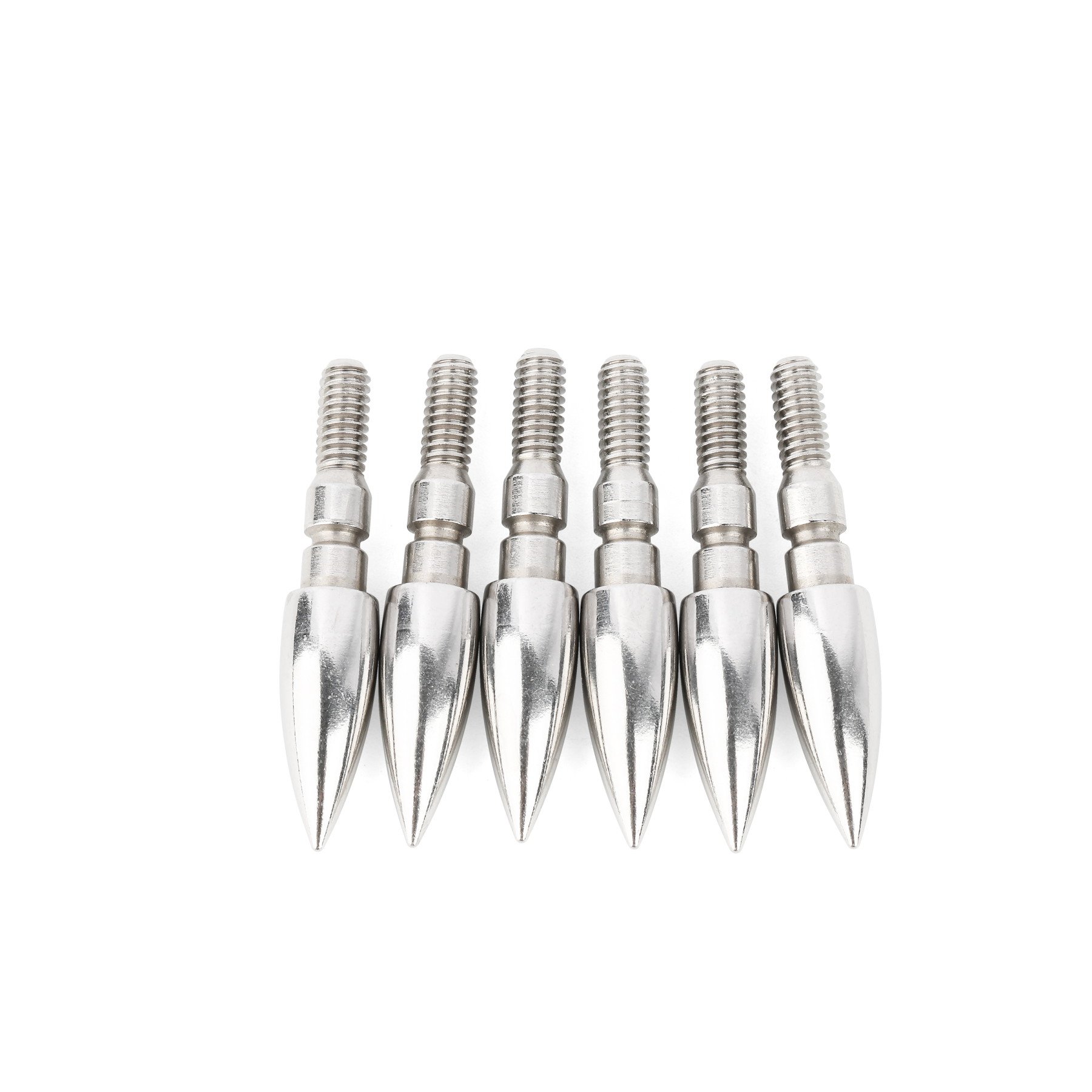 100-200gr Archery Field Points Steel Arrow Tips Target Arrowhead 24X