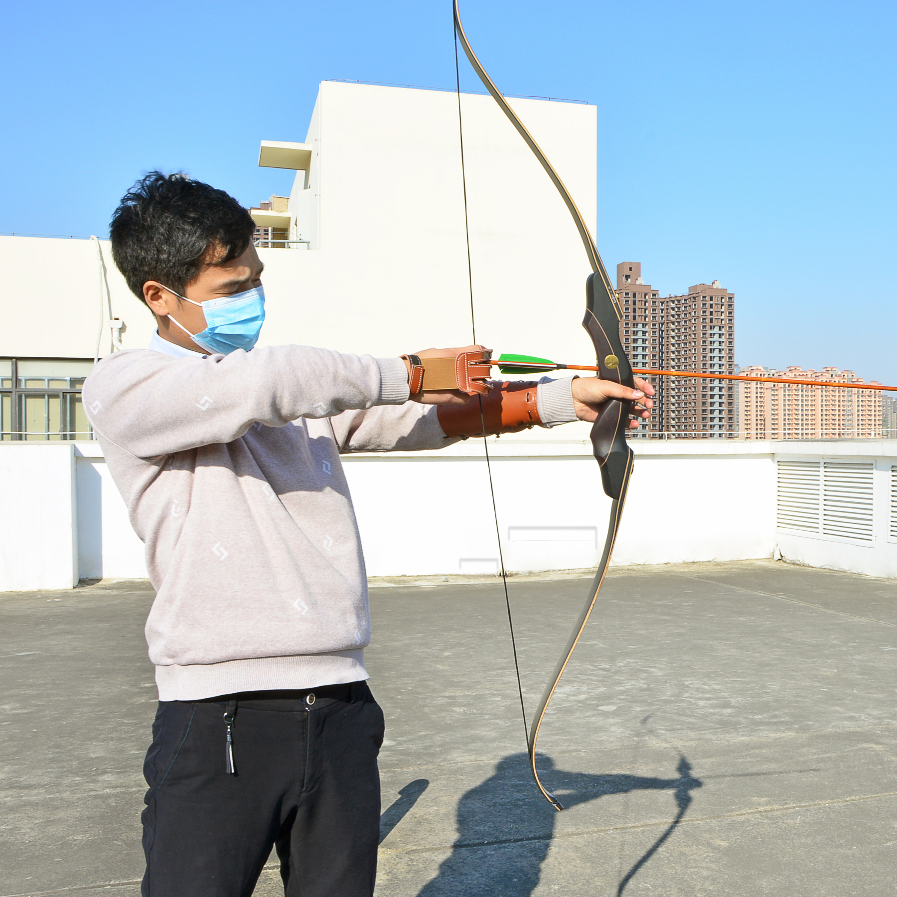 60-Inch Takedown Recurve Bow (50/55/60 lbs) with Complete Accessory Set