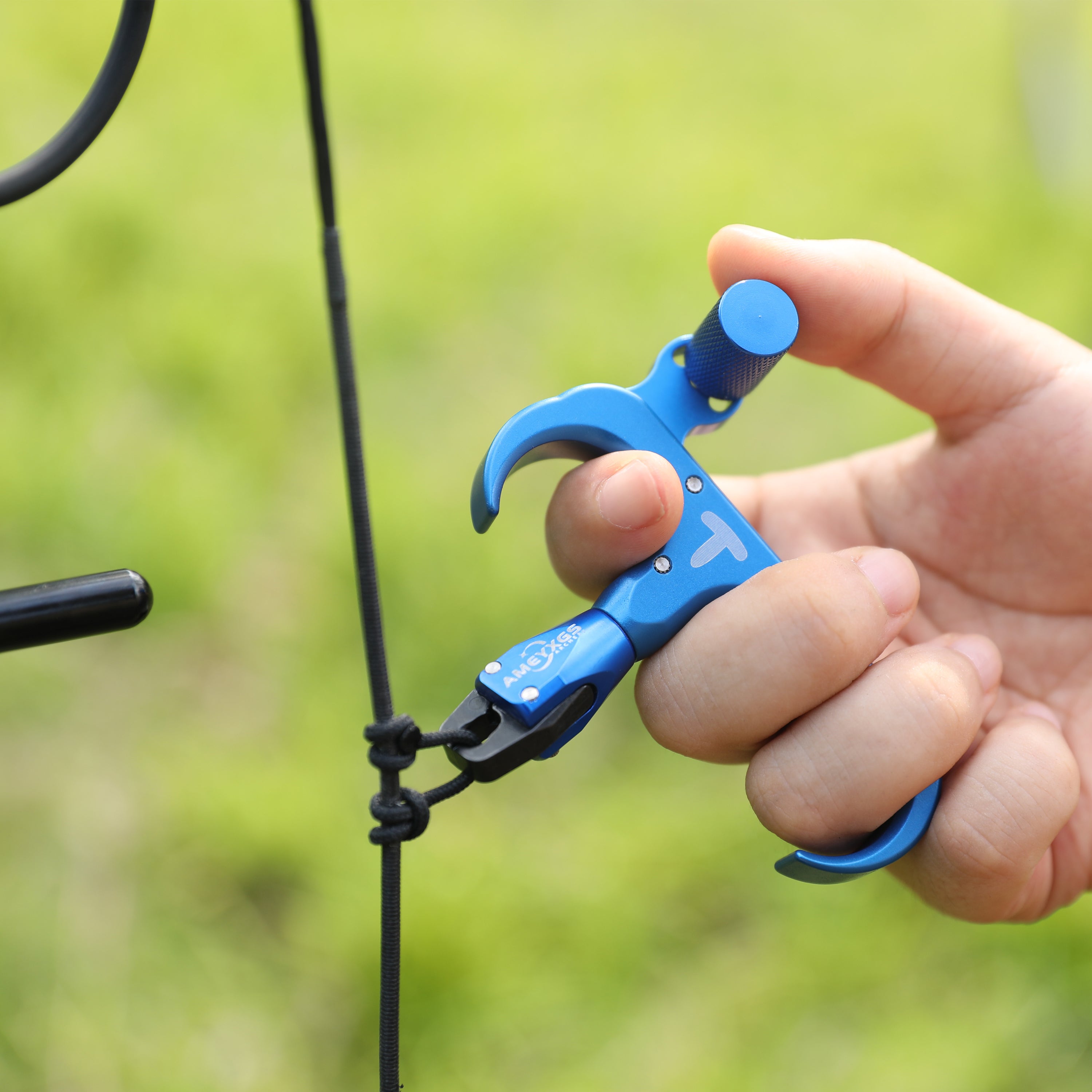 🎯AMEYXGS Archery Compound Bow Thumb Release Aids Automatic Trigger Hunting-AMEYXGS Archery