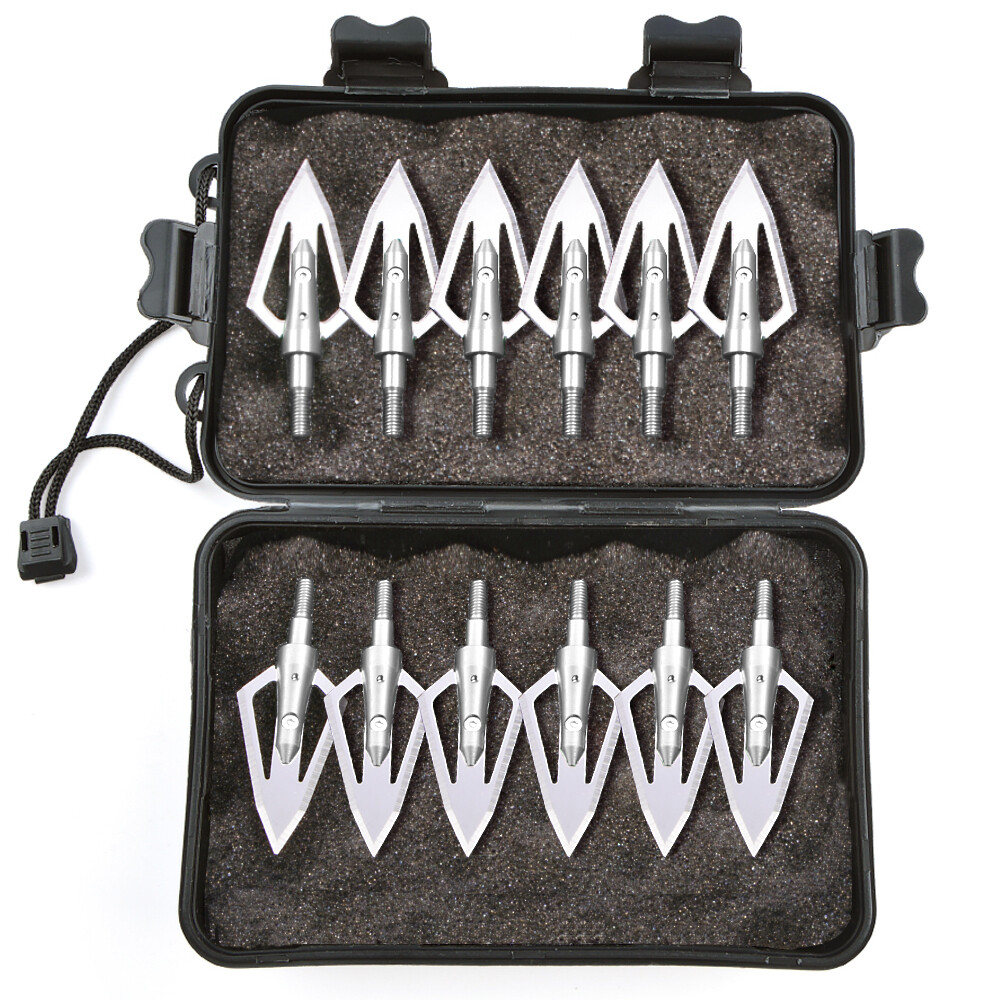 Archery Blade Arrowheads Broadheads Tips Bow Hunting Shooting