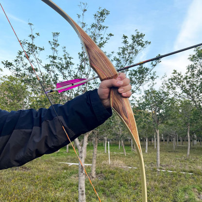 30-60 Lbs Archery Traditional Bow 62" Longbow Hunting
