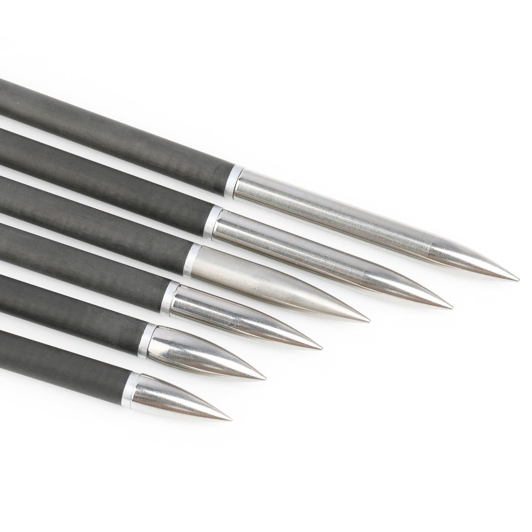 100-200gr Archery Field Points Steel Arrow Tips Target Arrowhead 24X