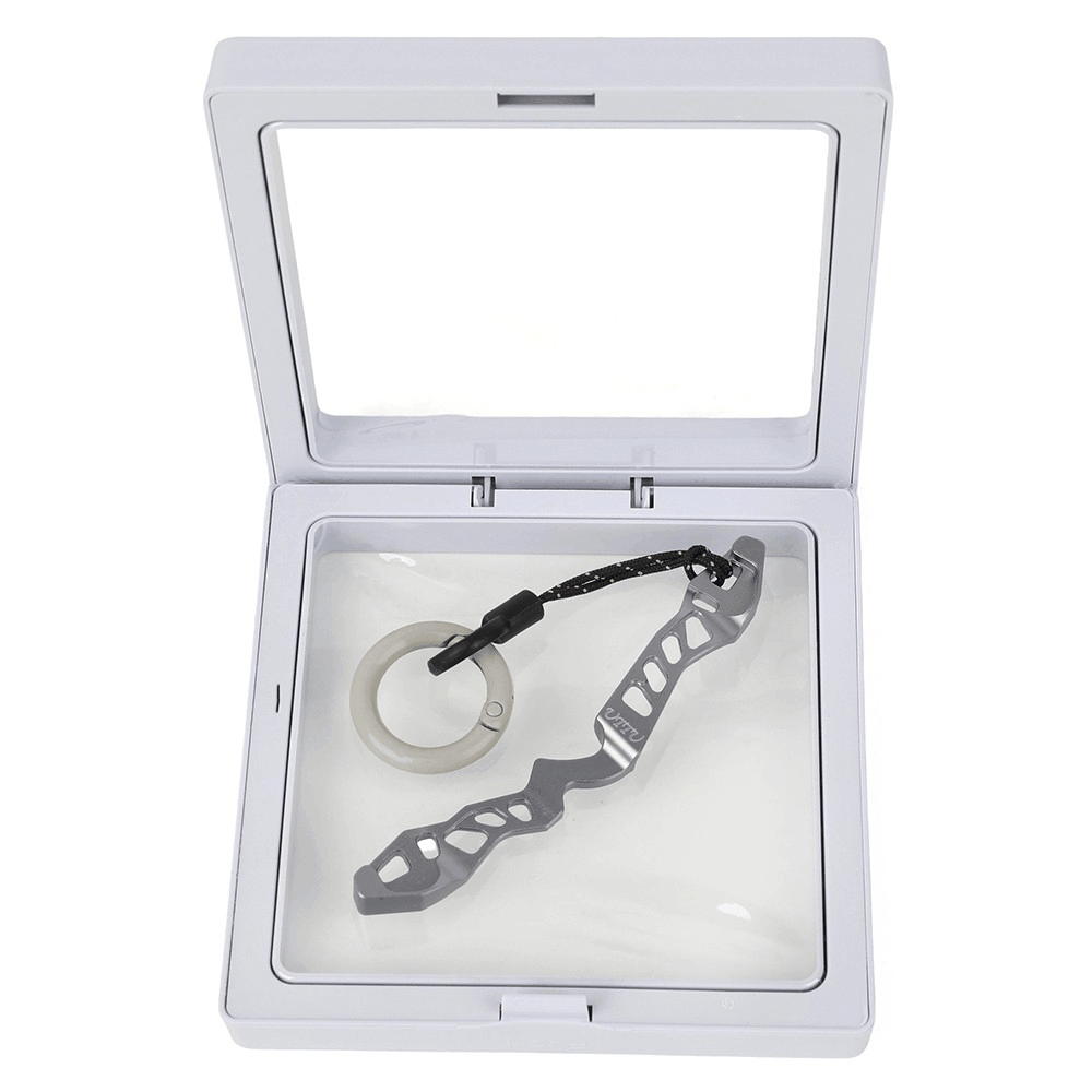 Mini Recurve Bow Riser Keychain Archery Aluminum Keyring